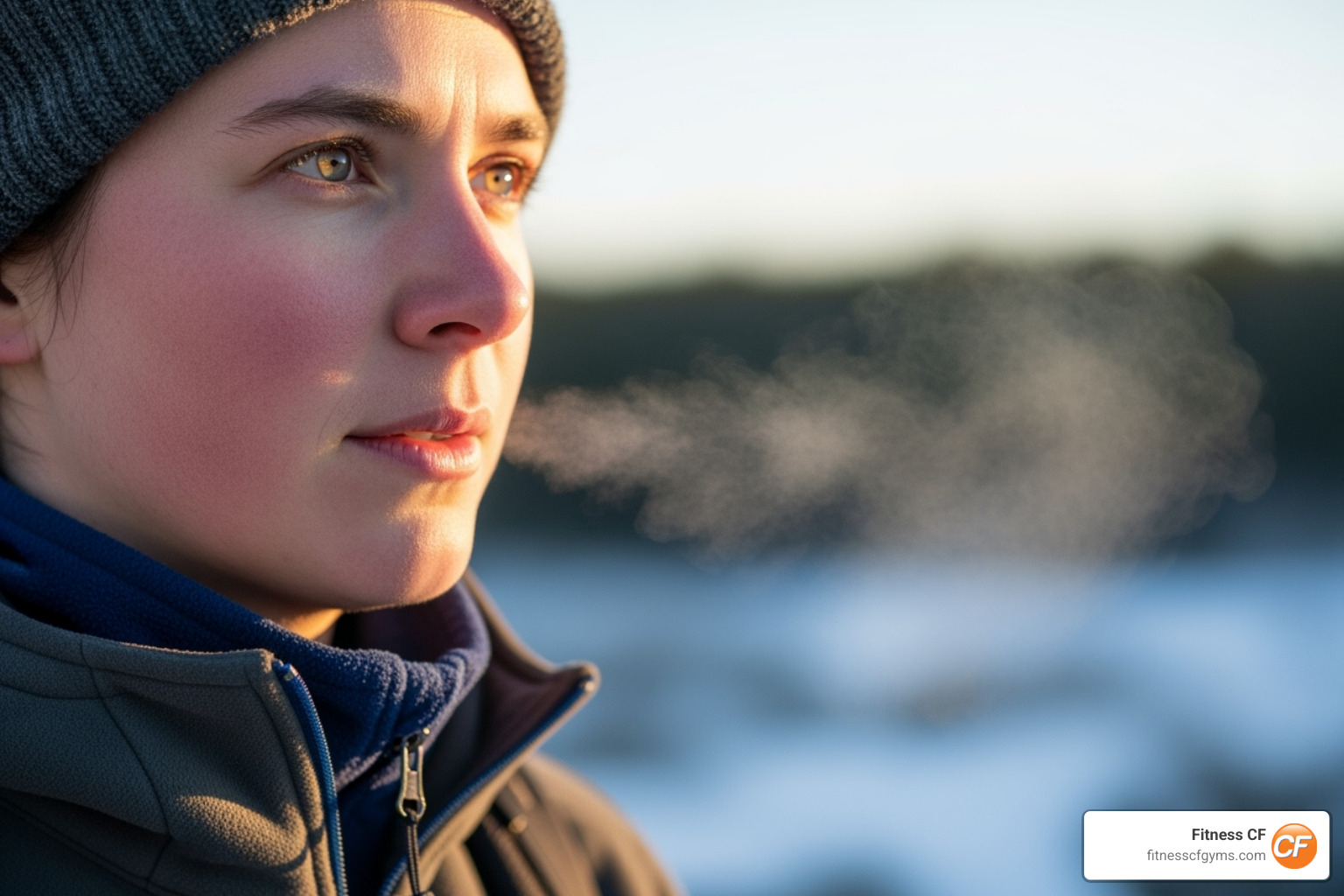 Person looking refreshed and alert outdoors after cold exposure - what do ice baths do Person looking refreshed and alert outdoors after cold exposure - what do ice baths do