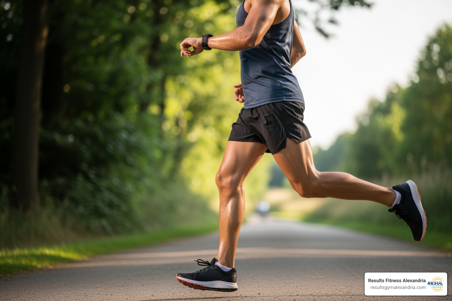 athlete checking watch while running - Ultimate endurance challenge athlete checking watch while running - Ultimate endurance challenge