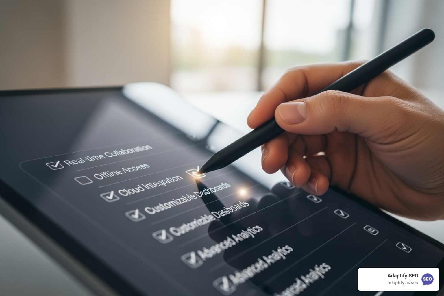 Comparison checklist for SEO platform features - SEO management platform