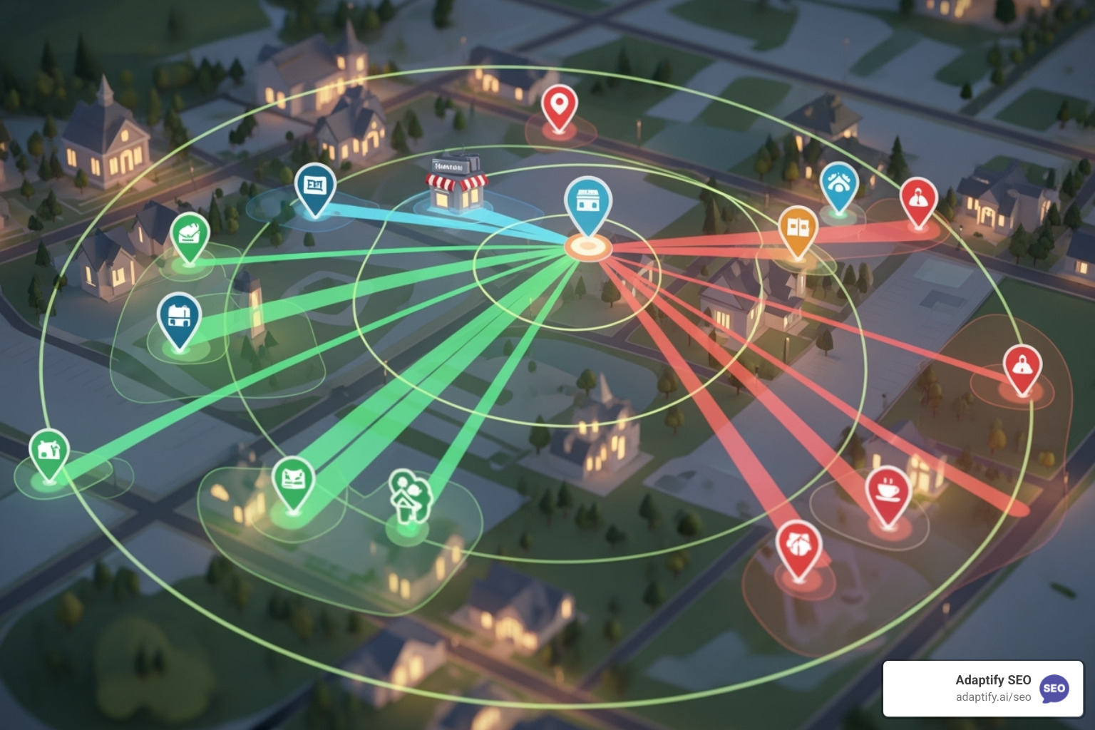 dashboard from a local rank tracking tool showing multiple locations - local rank tracking
