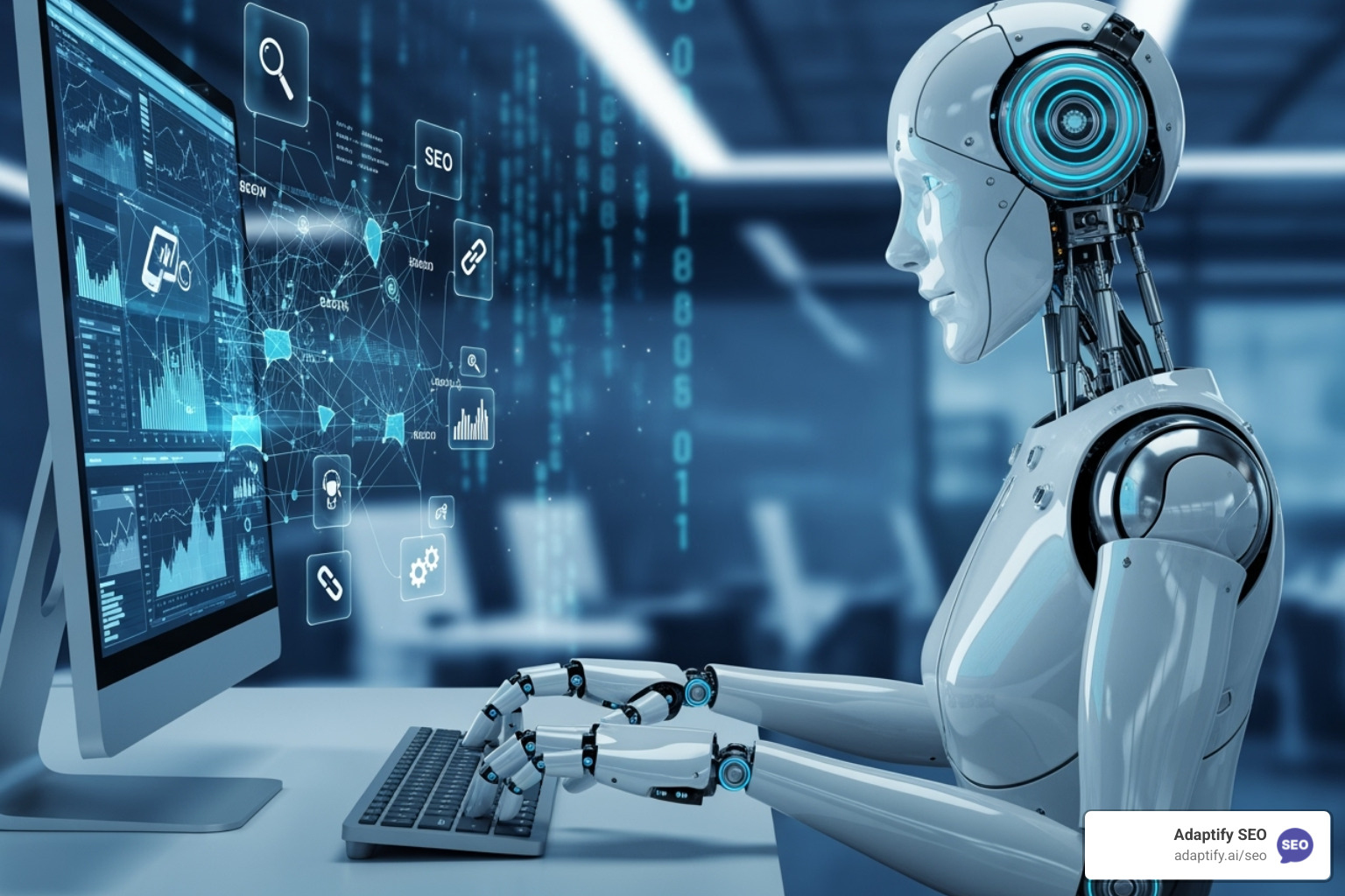 An AI content assistant tool suggesting improvements to a blog post - Automated SEO tasks