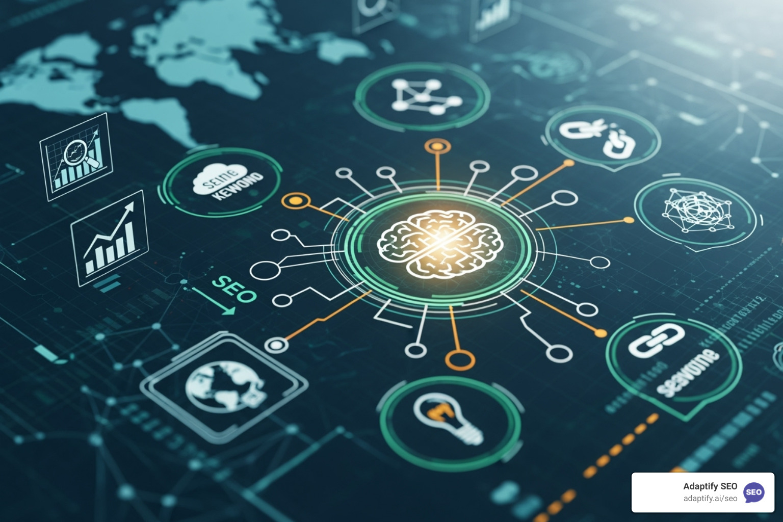 AI-powered recommendation engine suggesting content topics and technical fixes - SEO management platform