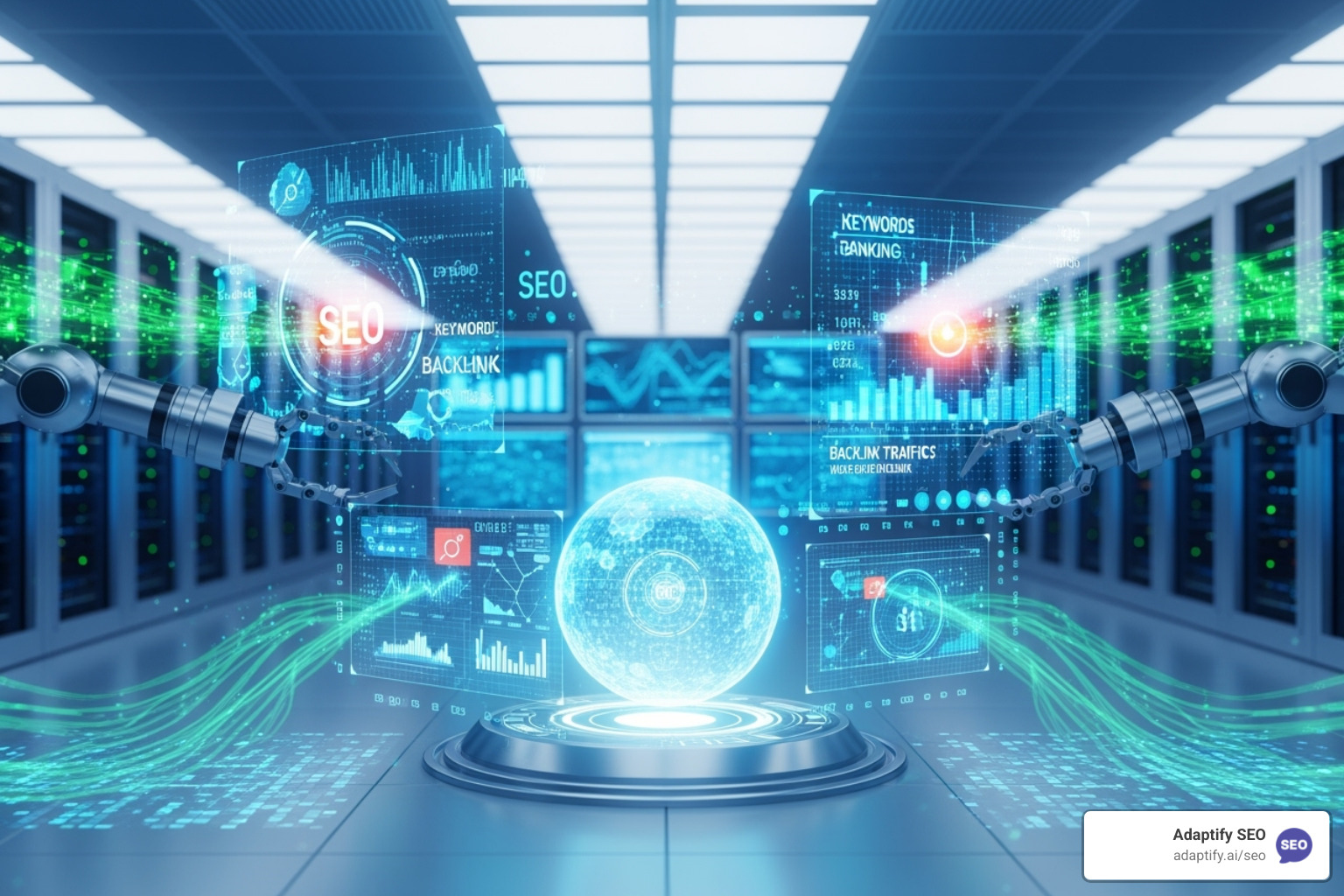 A checklist with icons for different SEO tasks like keyword research, site audits, and reporting - Automated SEO tasks