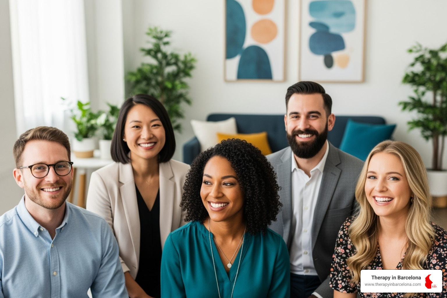 diverse team of therapists smiling - relationships therapist diverse team of therapists smiling - relationships therapist