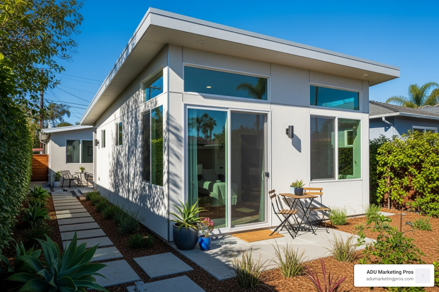 a blueprint or architectural drawing of an ADU plan - granny flat san diego