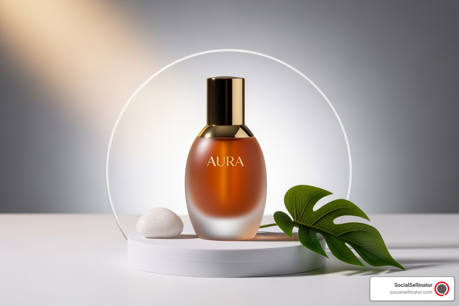 A professionally shot image of a branded product, perfectly styled for an engaging social media post, highlighting the power of visual content. Metadata: high-quality-product-image.jpg - content for social media
