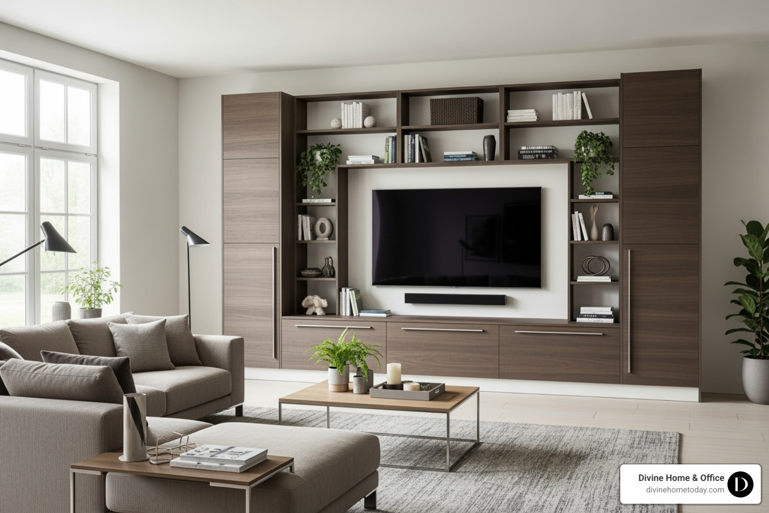 unique custom built-in entertainment center - Denver custom cabinetry