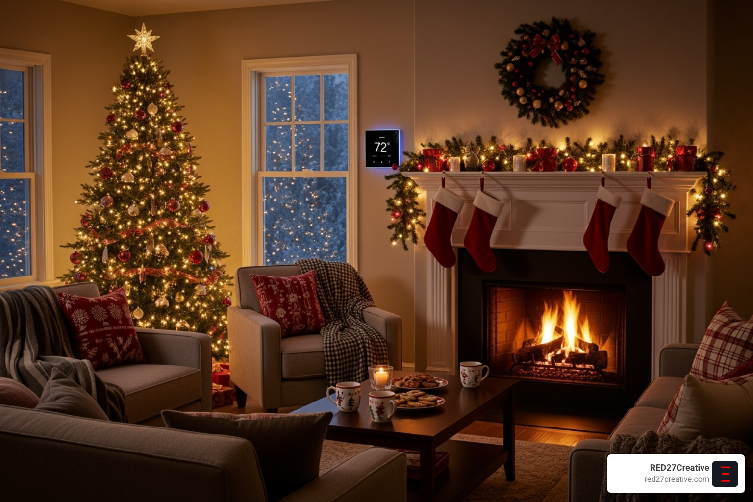 holiday-themed HVAC promotion graphic - air conditioning marketing ideas holiday-themed HVAC promotion graphic - air conditioning marketing ideas