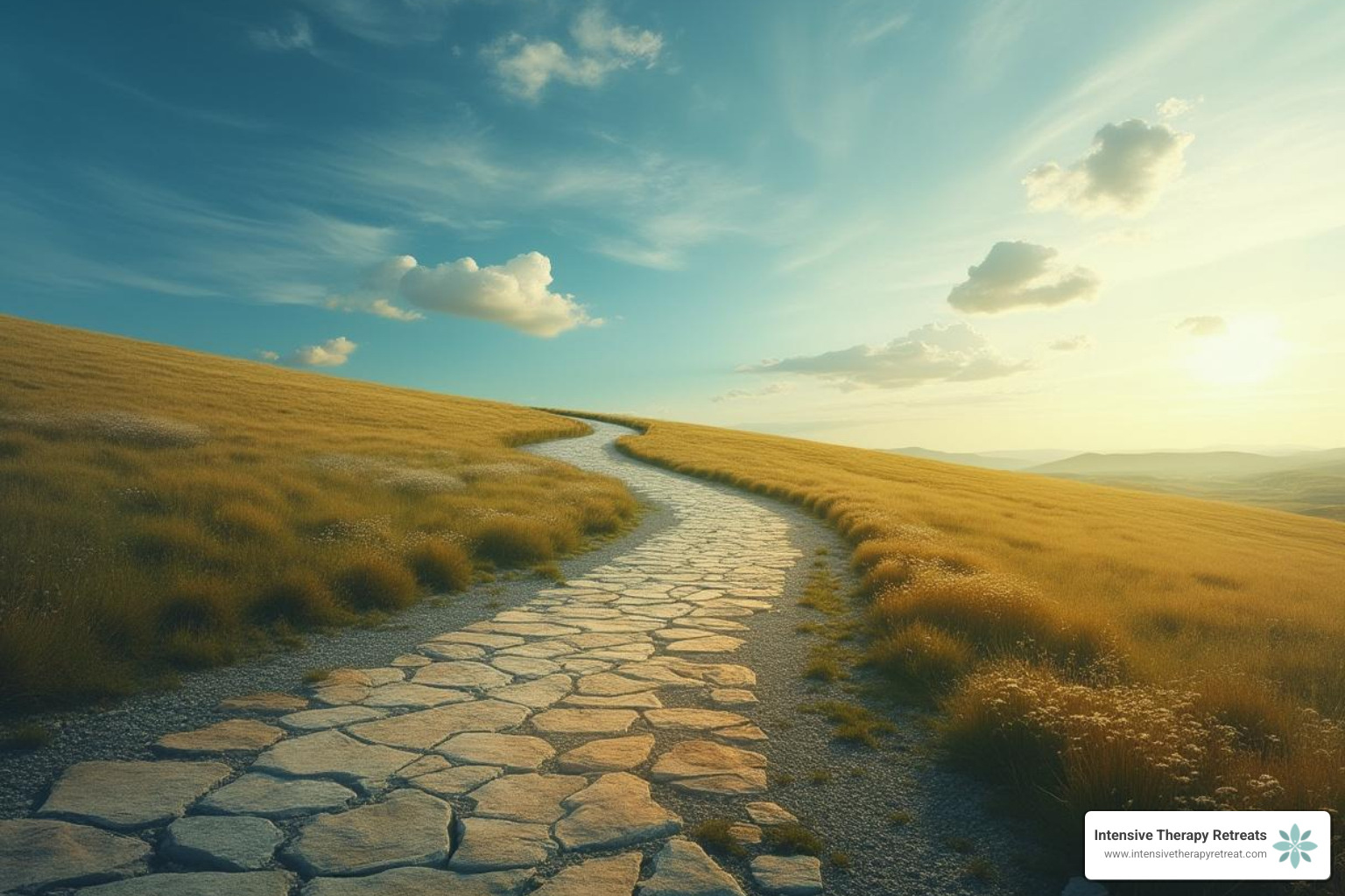roadmap or a path with three distinct stages labeled "Foundation," "Processing," and "Integration" - sample of sessions for trauma group therapy