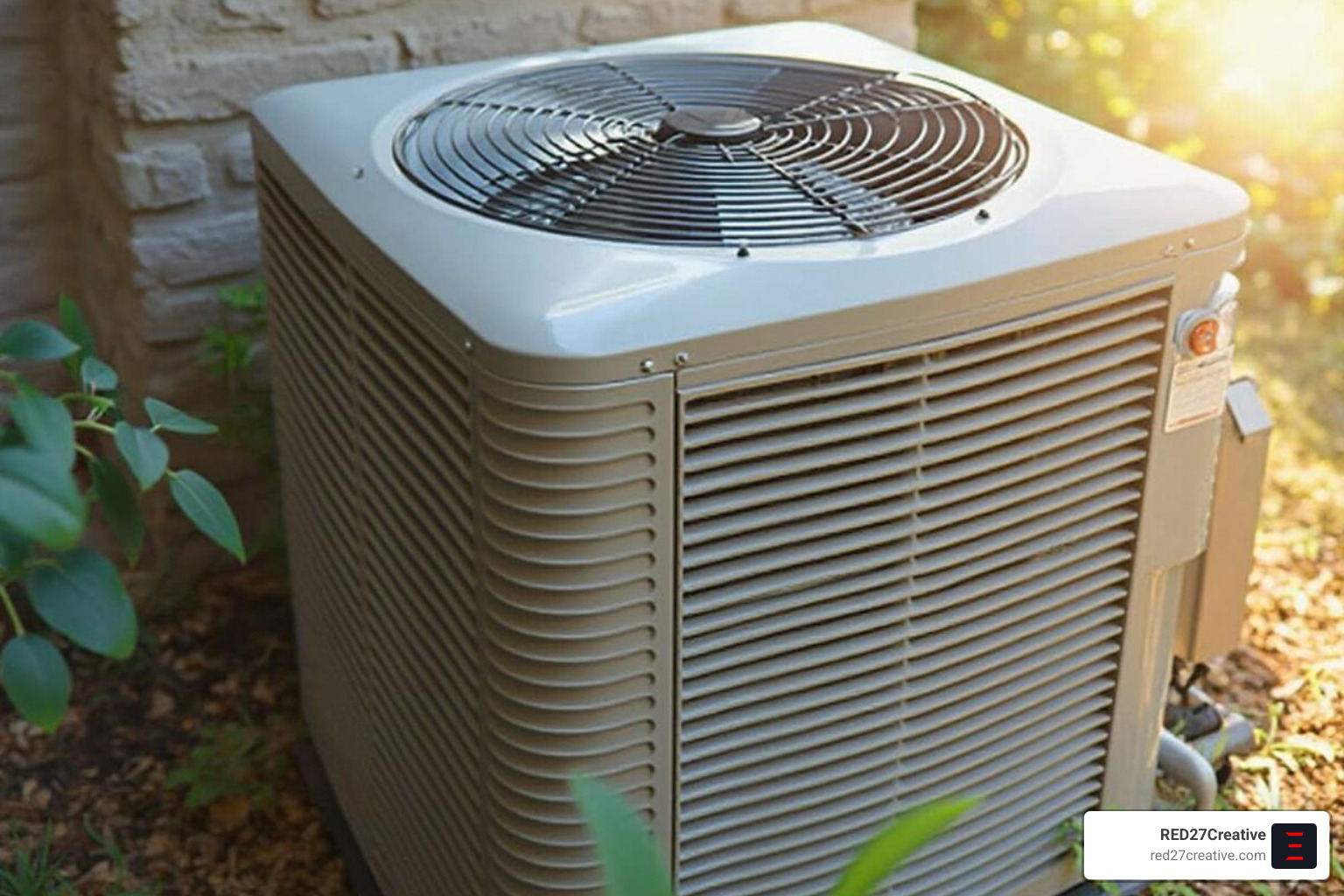 An HVAC website displayed on a desktop and a smartphone - air conditioner marketing plan An HVAC website displayed on a desktop and a smartphone - air conditioner marketing plan