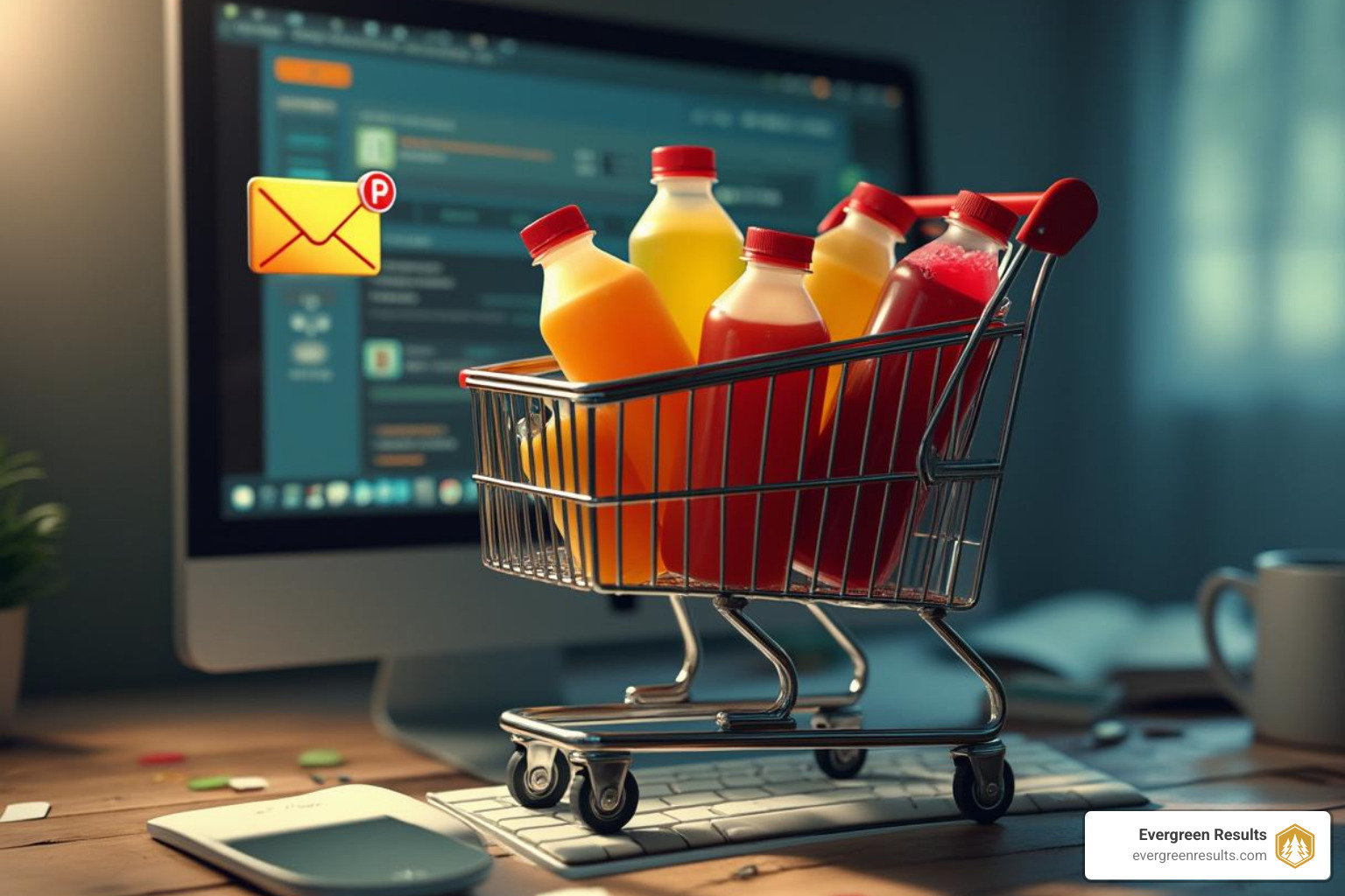 cart abandonment email from a juice brand. - email marketing examples