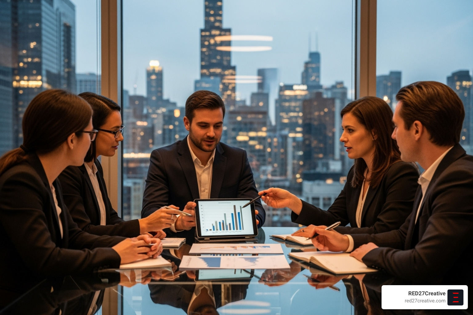Dashboard displaying AI-driven business analytics and digital change metrics - business consulting services b2b in chicago Dashboard displaying AI-driven business analytics and digital change metrics - business consulting services b2b in chicago