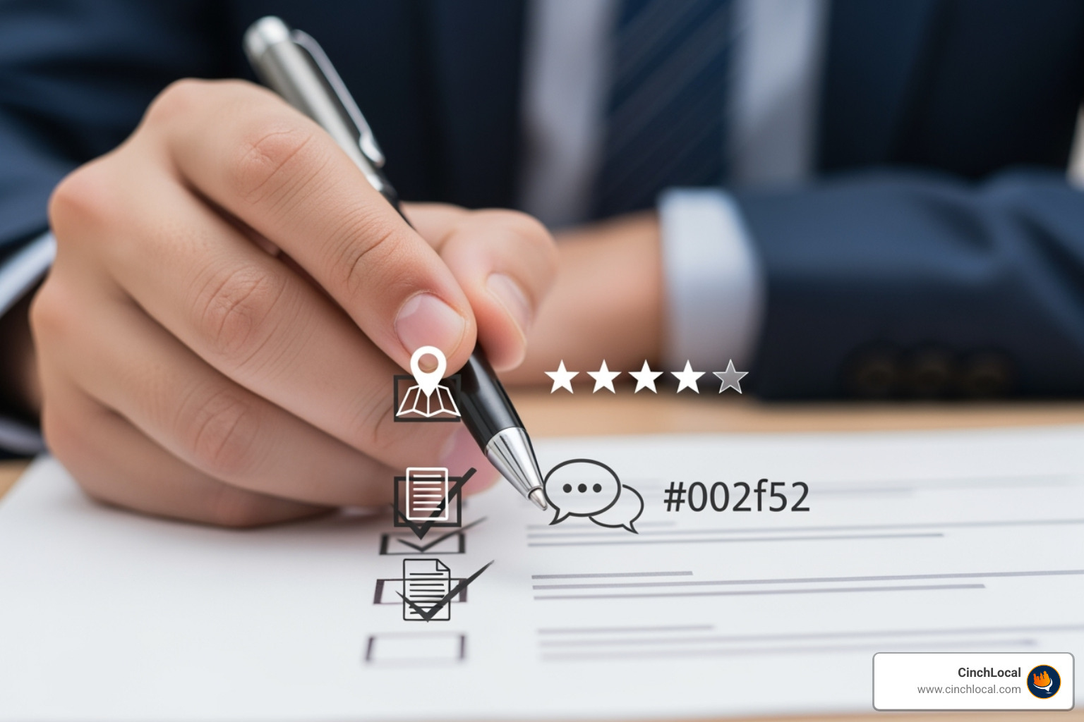 checklist showing the key components of local SEO like GBP, citations, and reviews - local seo services for flooring contractors