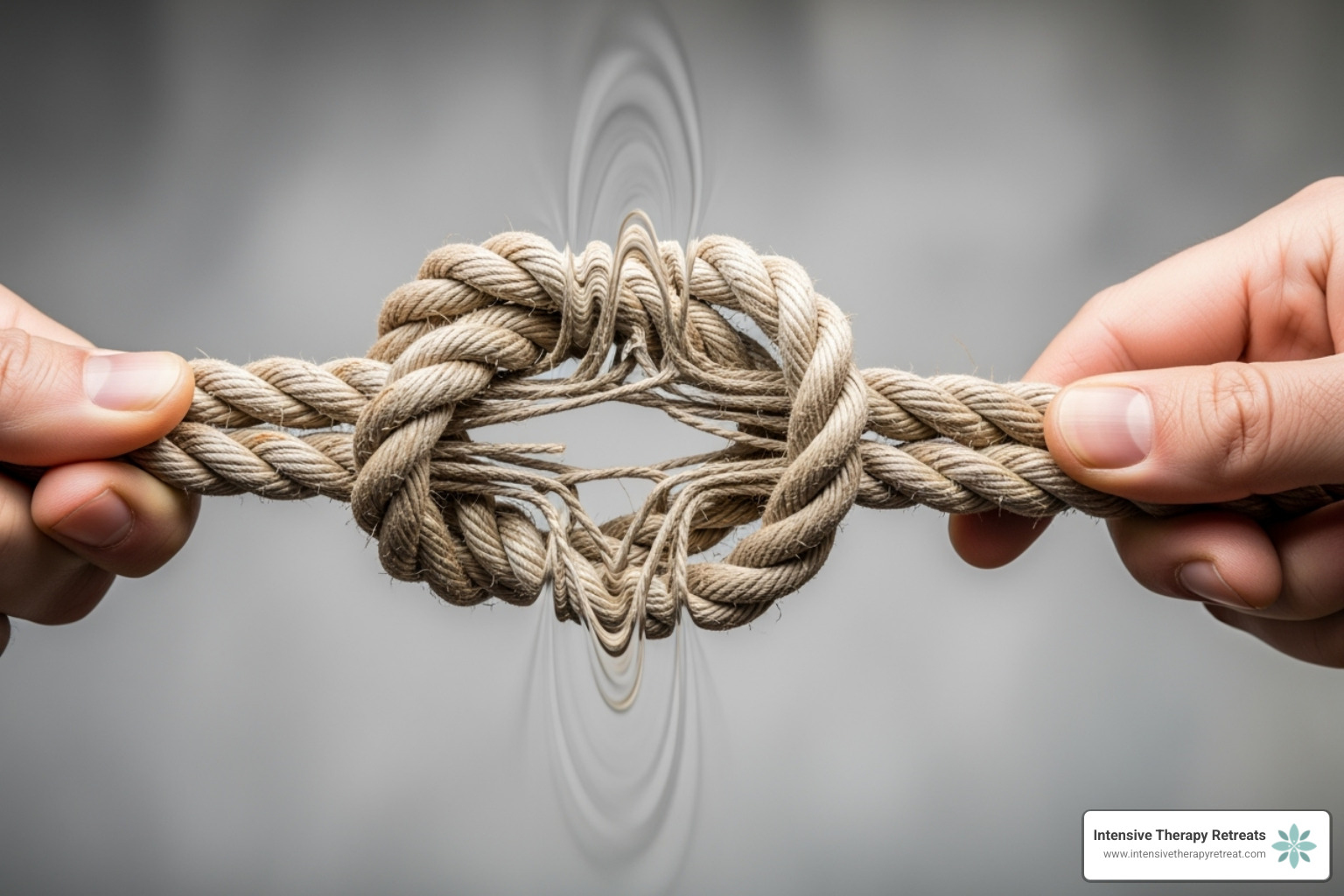 a tangled knot slowly being solved - internal family systems informed emdr therapy