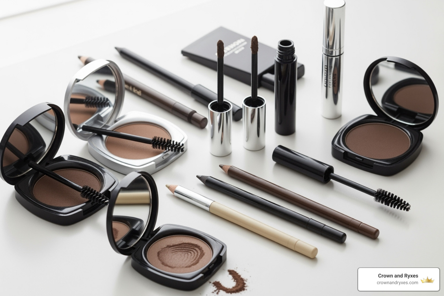 Eyebrow products like pencils, powders, and gels - hair and eyebrows