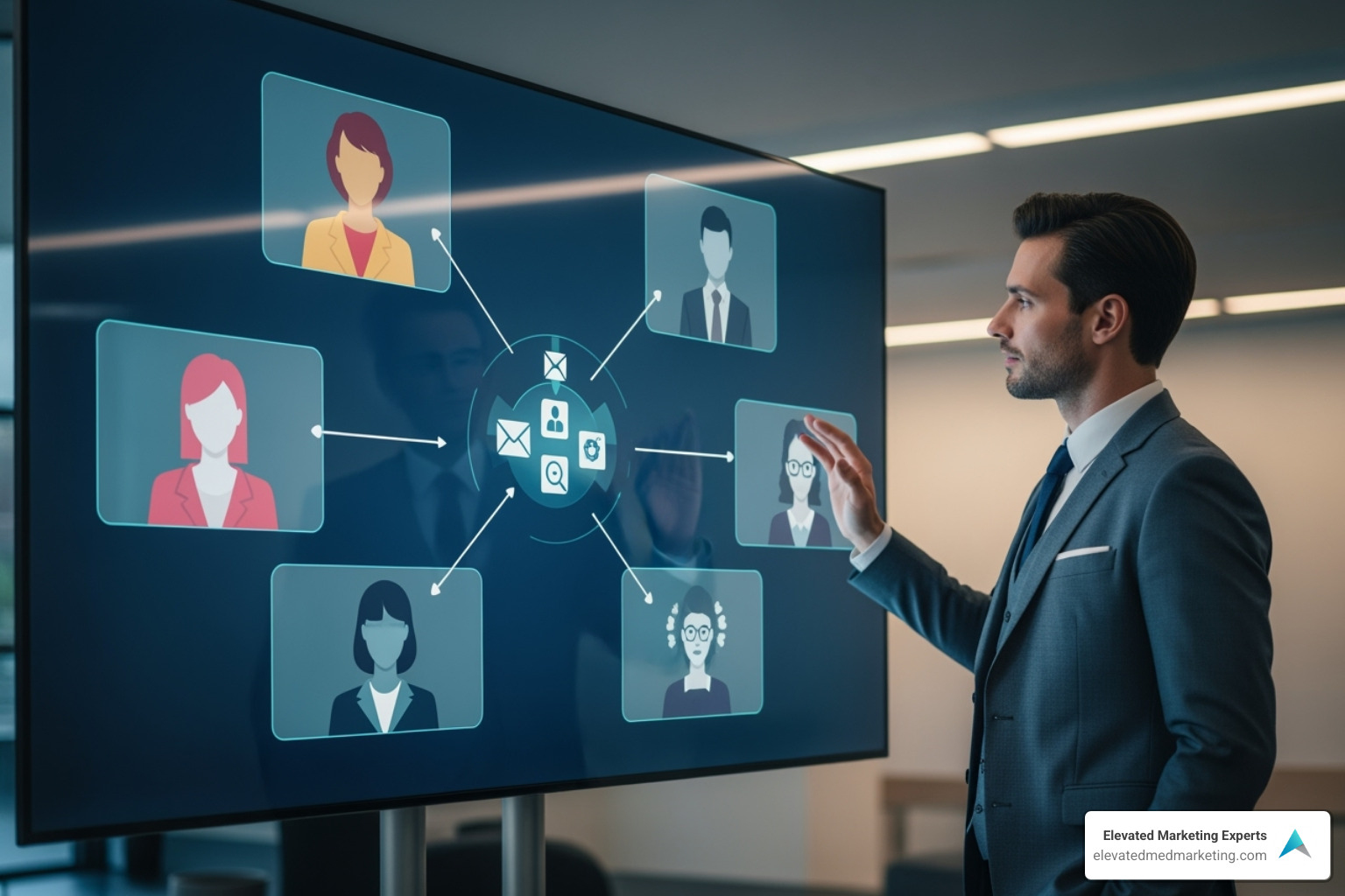 marketing automation workflow or analytics dashboard - Custom marketing approach