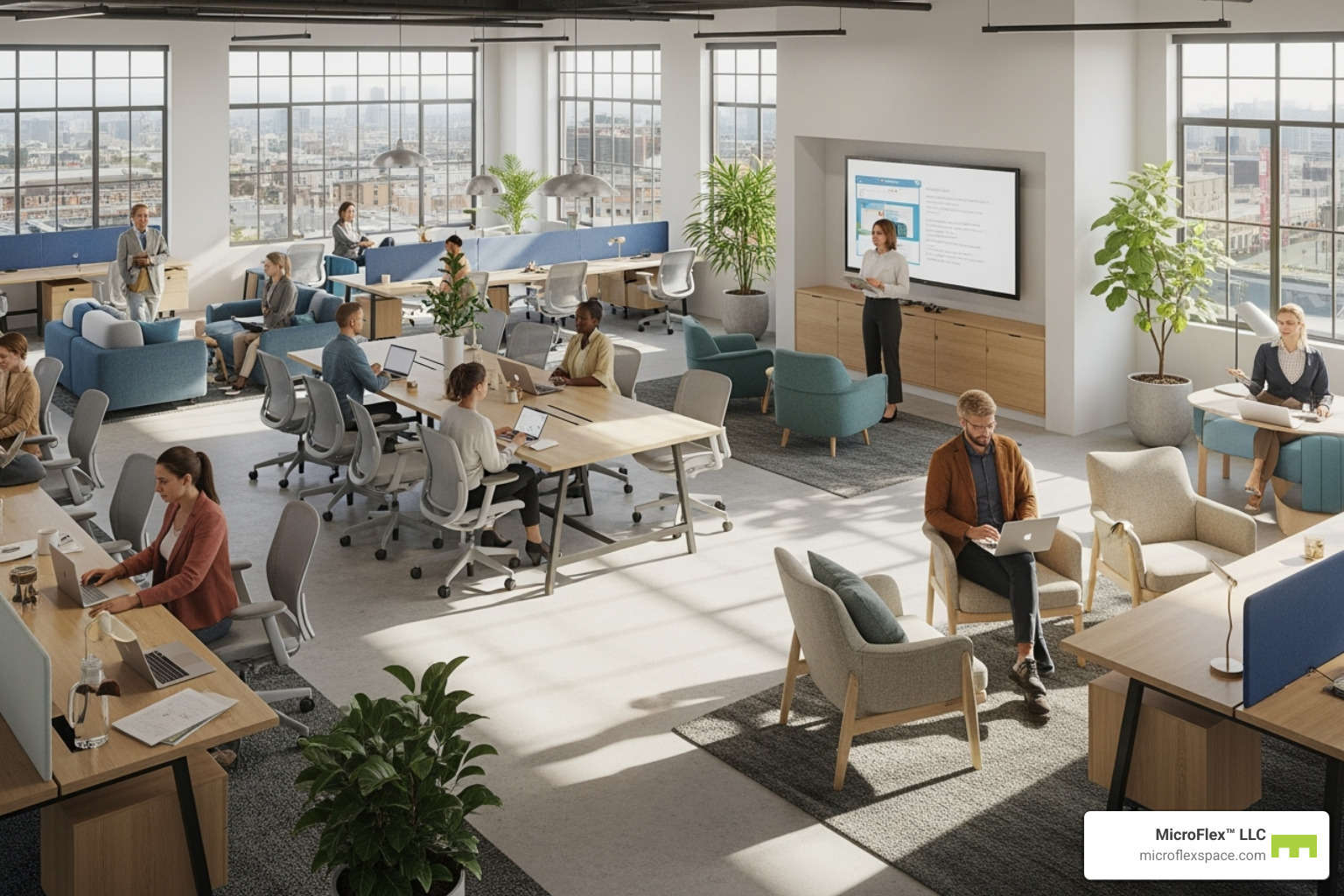 MicroFlex™ LLC's welcoming coworking area - free coworking space birmingham MicroFlex™ LLC's welcoming coworking area - free coworking space birmingham