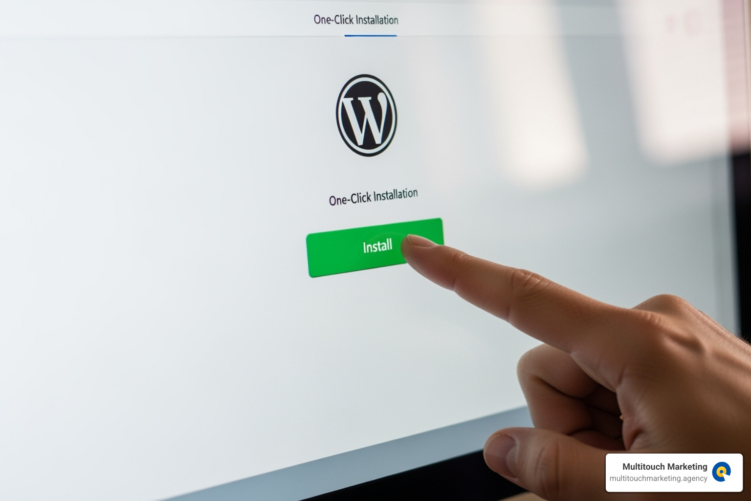 one click wordpress install - wordpress cms website
