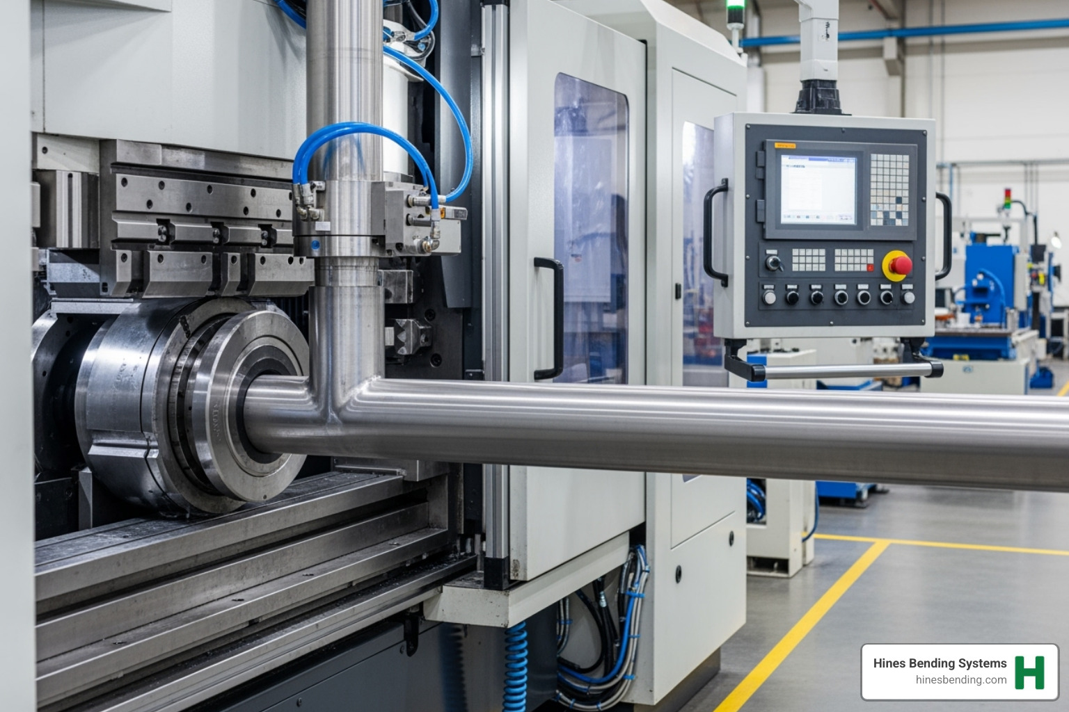 Hines CNC tube bender in action - tubing benders for roll cages