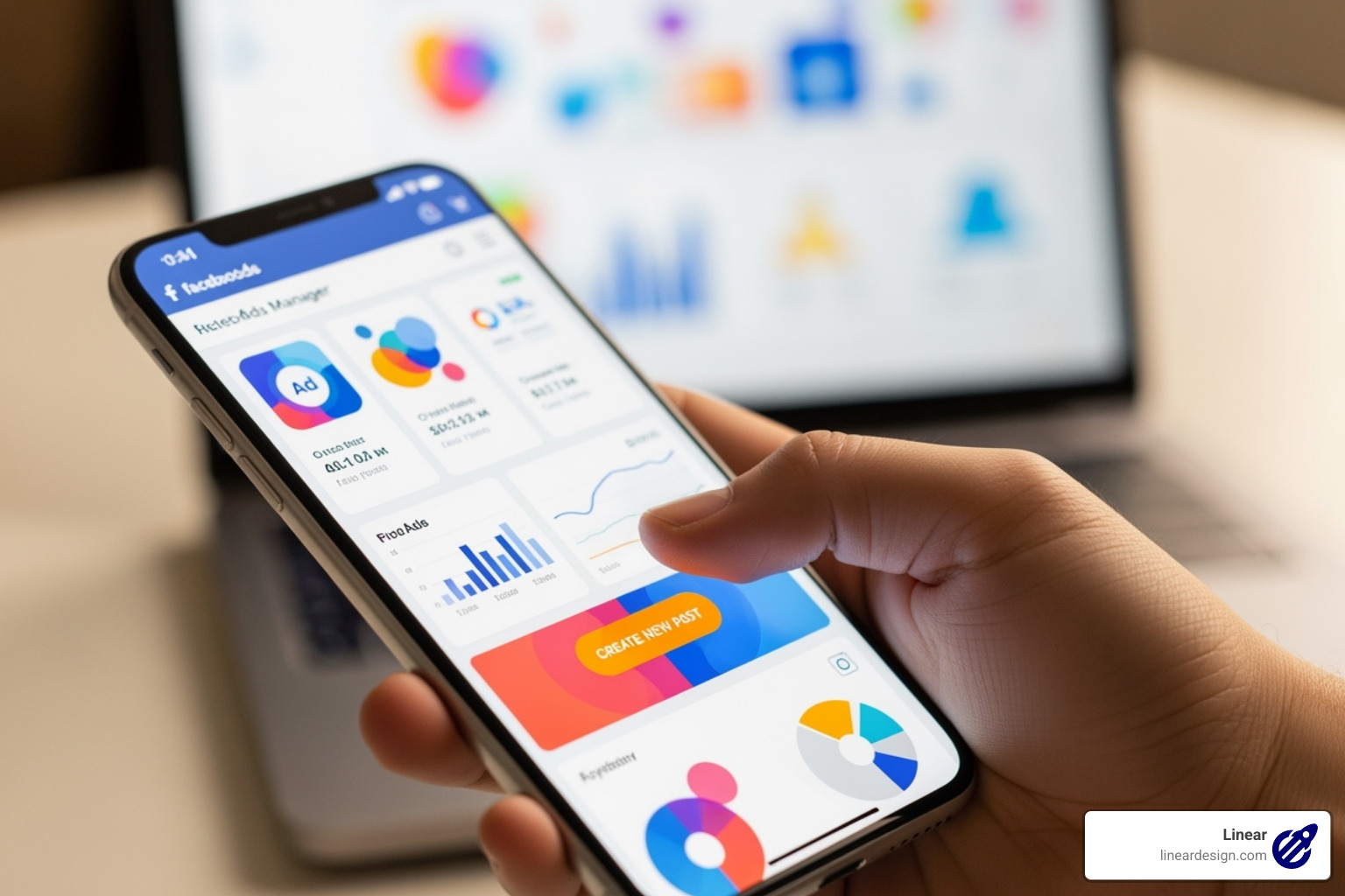 Facebook Ads performance report showing key metrics like Reach, CTR, CPC, and Conversion Rate over time - how to run facebook ads