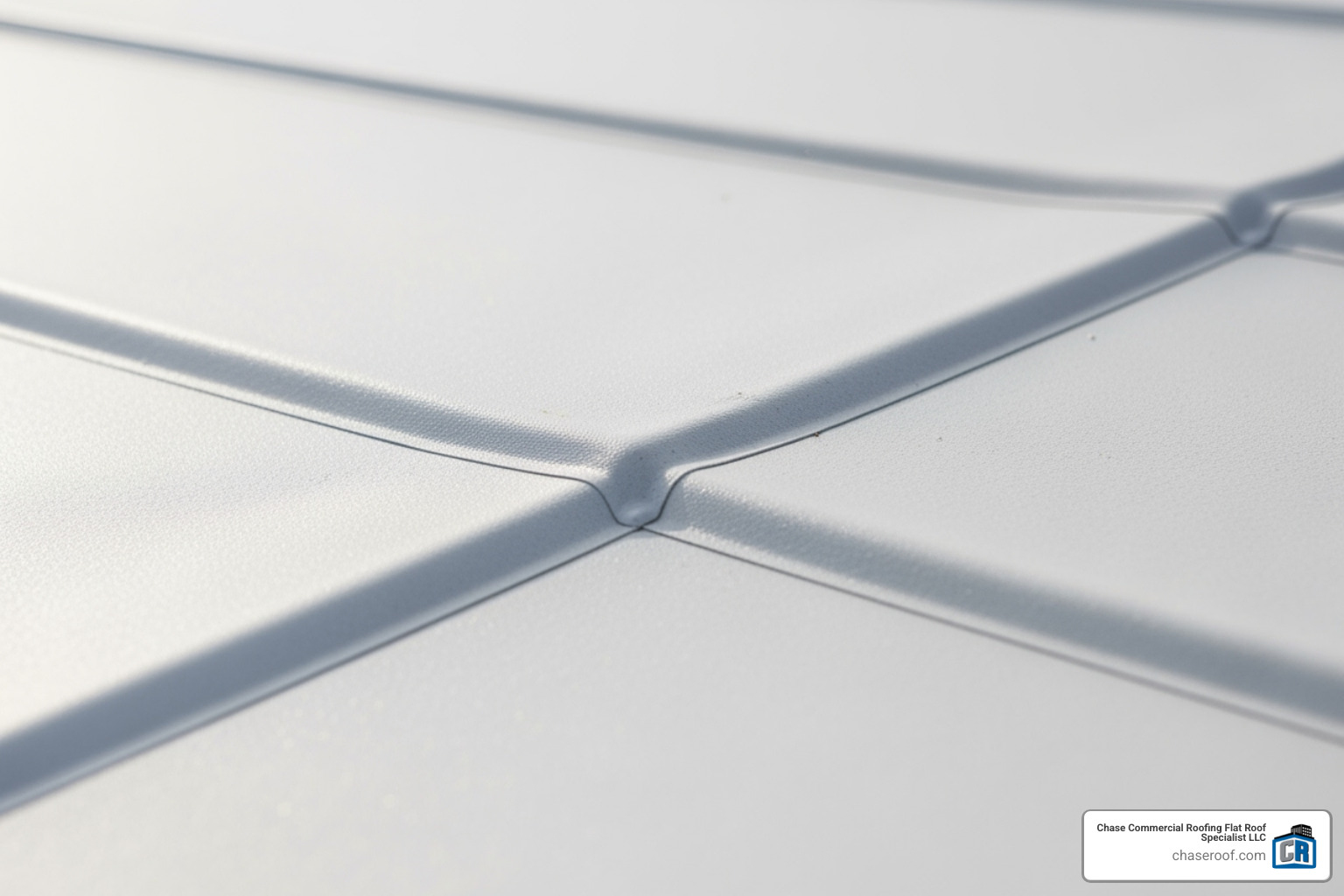 TPO roof membrane close-up - commercial roof repair East Rutherford