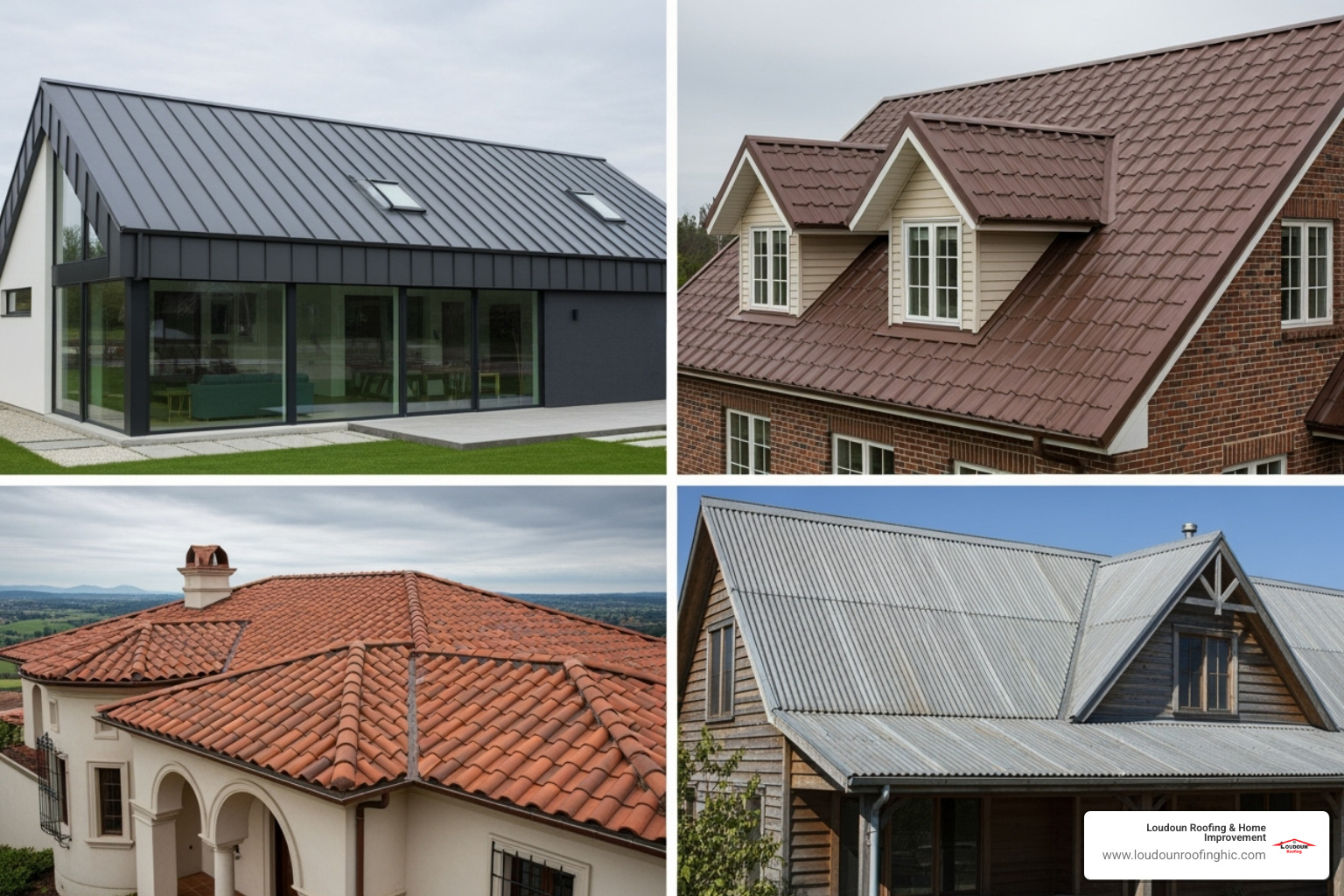 different metal roof styles - metal roofing near great falls va