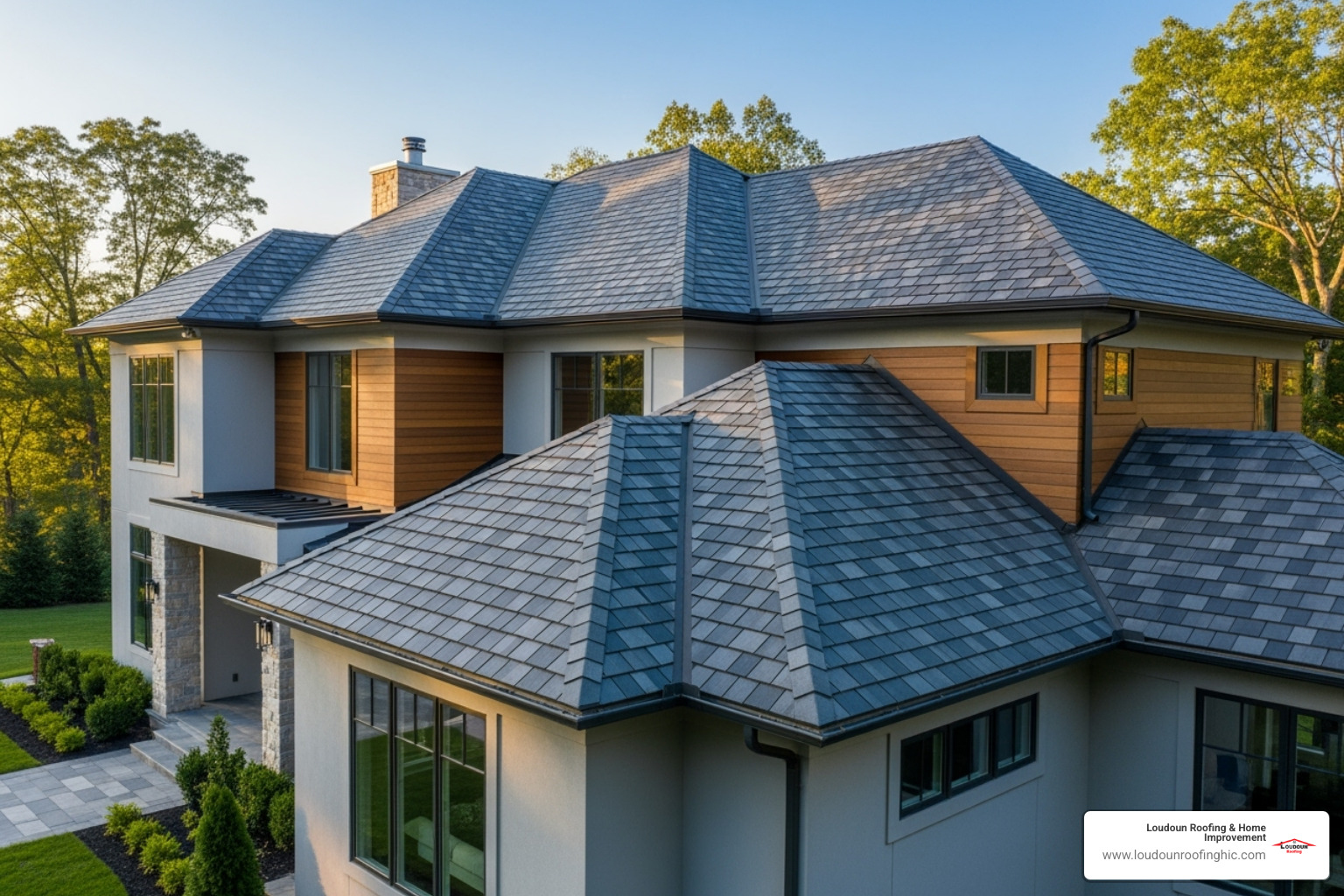 new architectural shingle roof McLean home - roof leak repair McLean