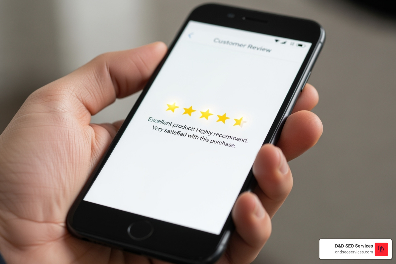 5-star review on a smartphone - How To Build a Winning HVAC Marketing Plan for Your Business 5-star review on a smartphone - How To Build a Winning HVAC Marketing Plan for Your Business