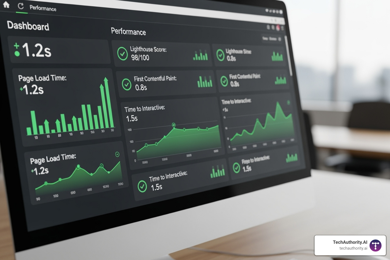 PageSpeed Insights report showing good Core Web Vitals scores - Search engine optimization WordPress