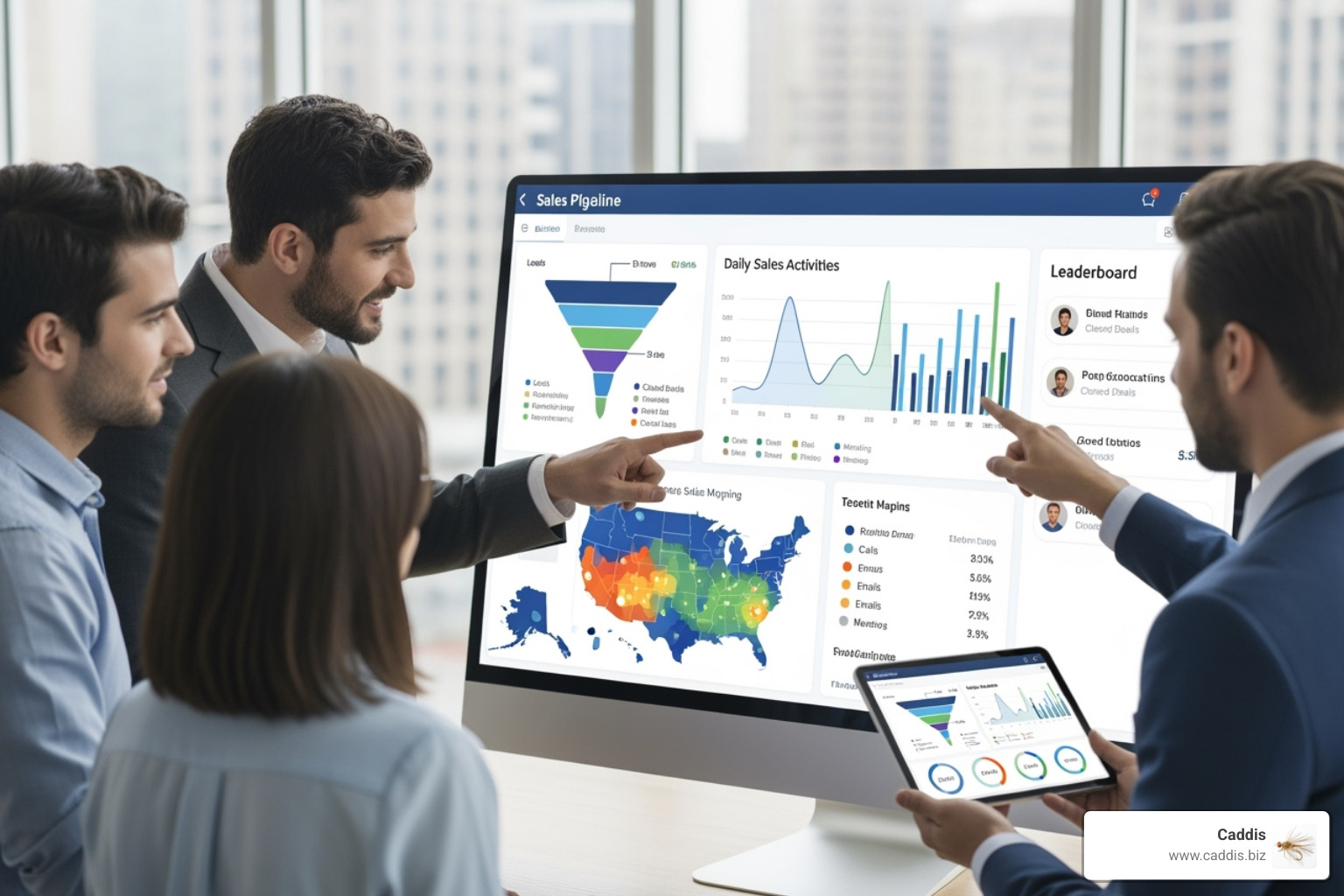 visual sales pipeline built with affordable tools - sales activity tracking software
