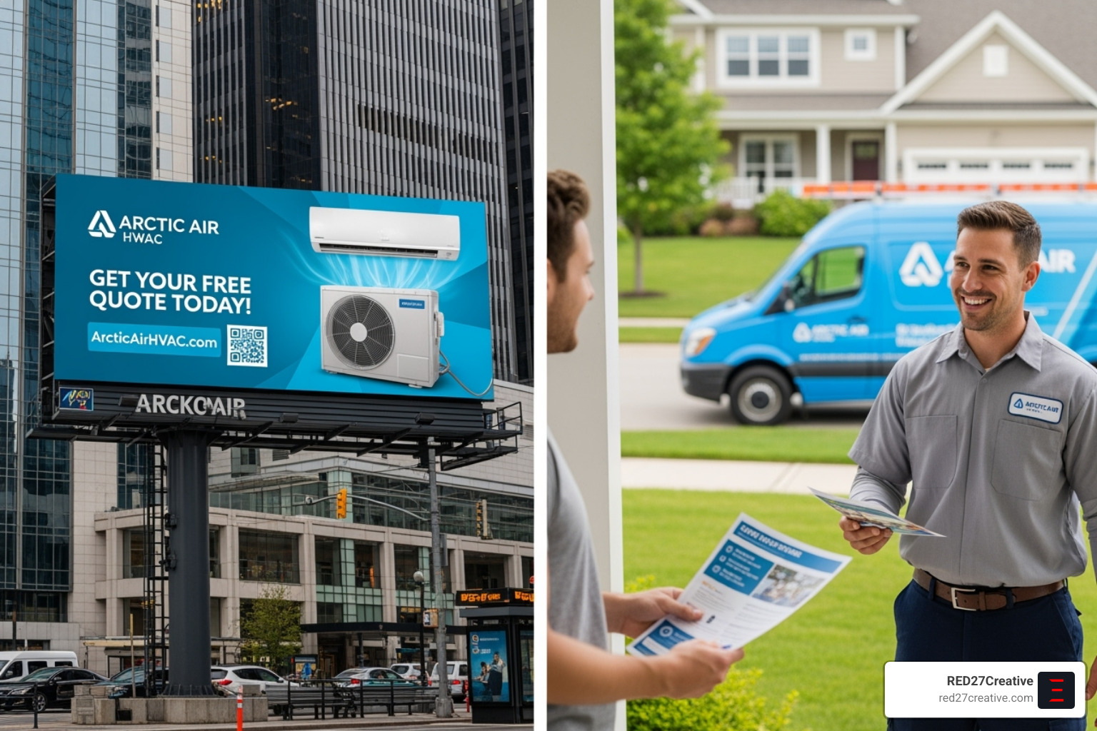 Branded HVAC service van with clear company logo, contact information, and services listed - best way to advertise hvac business Branded HVAC service van with clear company logo, contact information, and services listed - best way to advertise hvac business