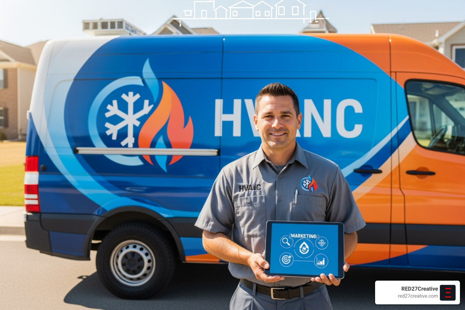 Google search results page showing an HVAC PPC ad with contact information and services listed - best way to advertise hvac business Google search results page showing an HVAC PPC ad with contact information and services listed - best way to advertise hvac business