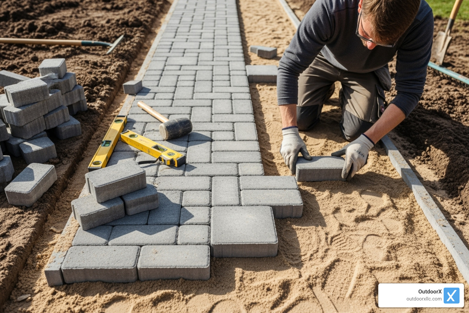 laying pavers in a pattern - pavers over concrete walkway laying pavers in a pattern - pavers over concrete walkway