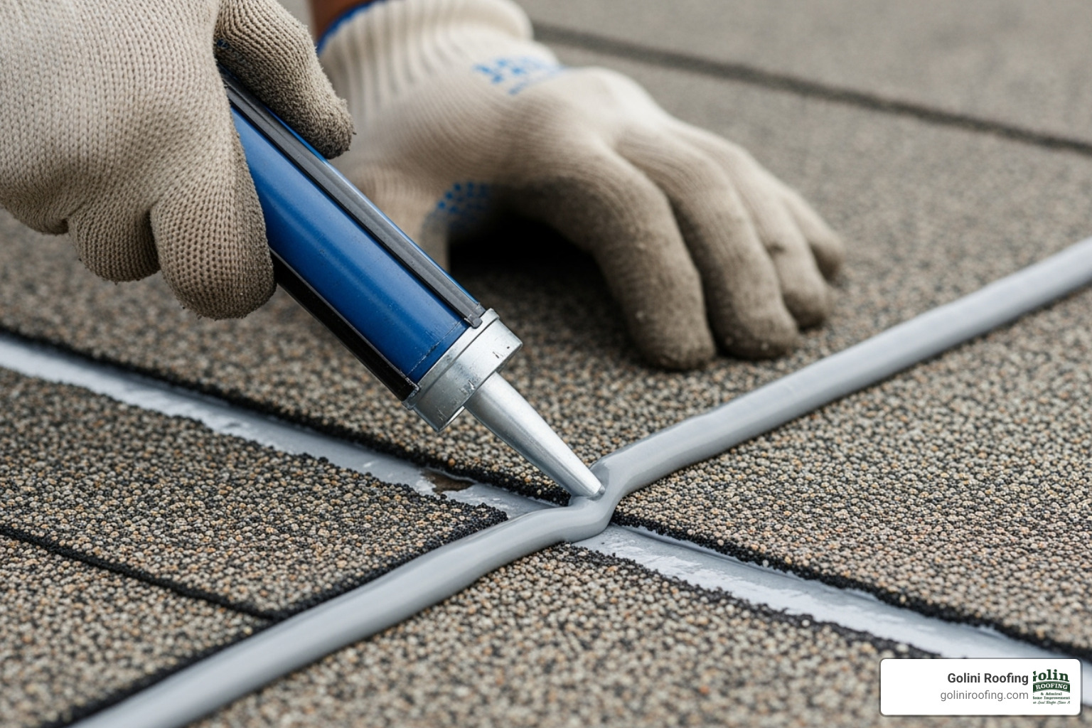 roofer applying sealant to flat roof seam - flat roof leak repair cost roofer applying sealant to flat roof seam - flat roof leak repair cost