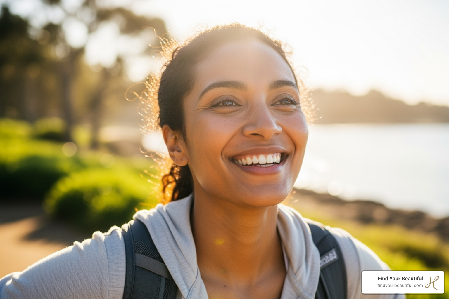 Happy, confident person enjoying life post-treatment - Renuvion (J-Plasma) - Local