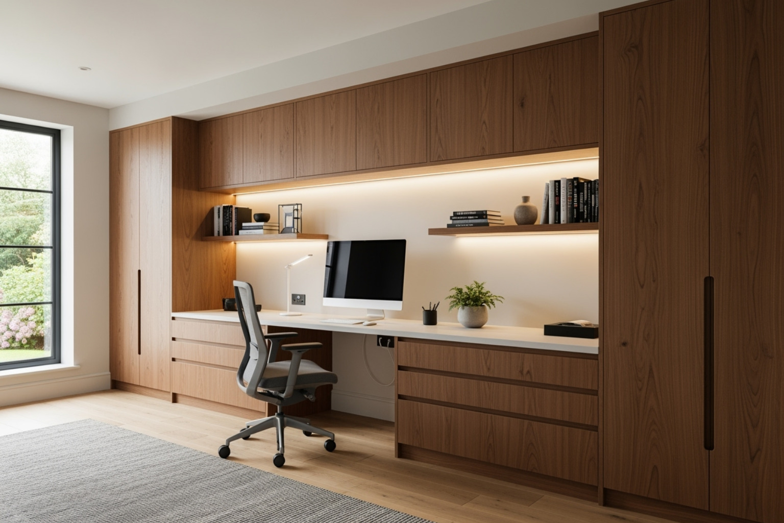 Aroona Avenue Buddina custom home office project - home office design