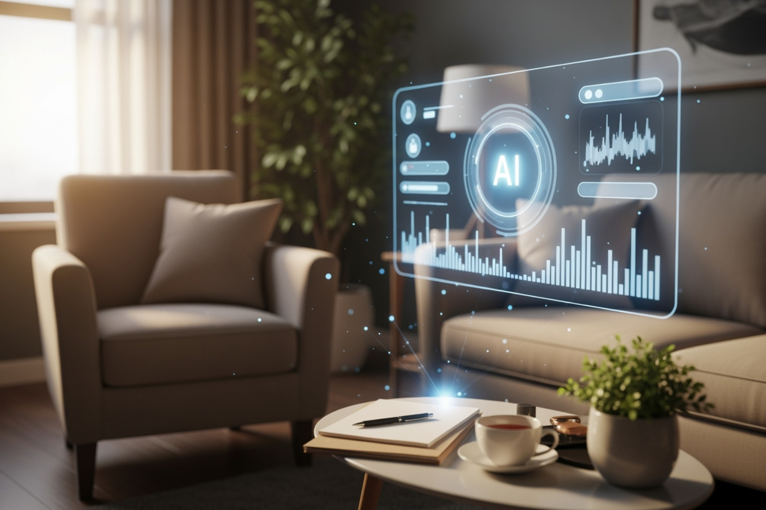 a clean, organized digital dashboard showing appointments and tasks - best ai for therapists
