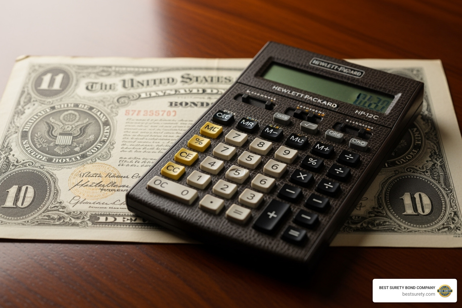 Calculator and bond document - Get bonded Texas