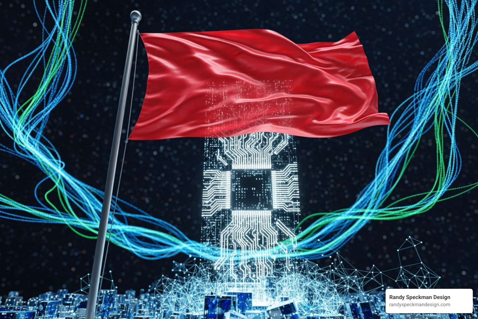 red flag on a digital landscape - affordable legit link building services