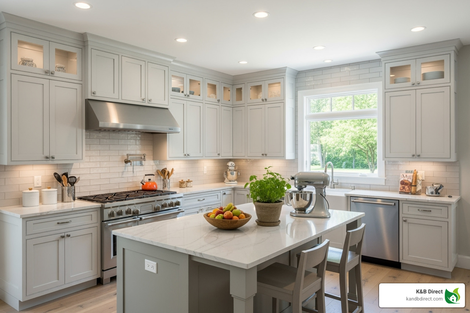 kitchen showcasing popular Shaker-style cabinets - Kitchen cabinets