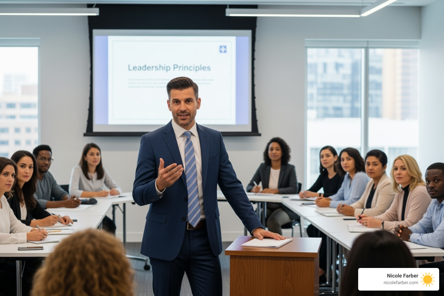 Certified Christian coach speaking confidently to a group - christian coaching certification Certified Christian coach speaking confidently to a group - christian coaching certification