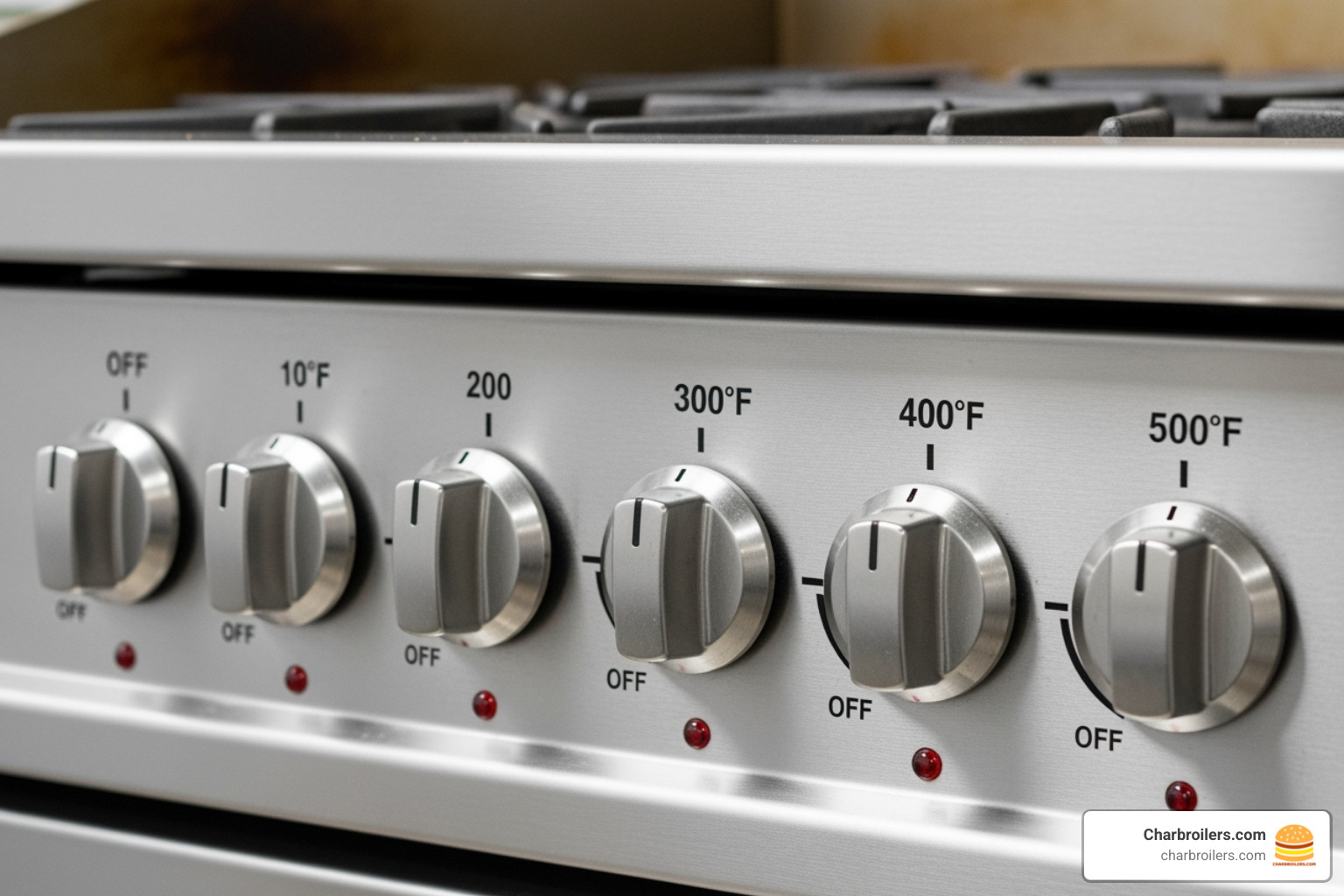 of a griddle with multiple control knobs for different zones - 36 inch commercial gas griddle