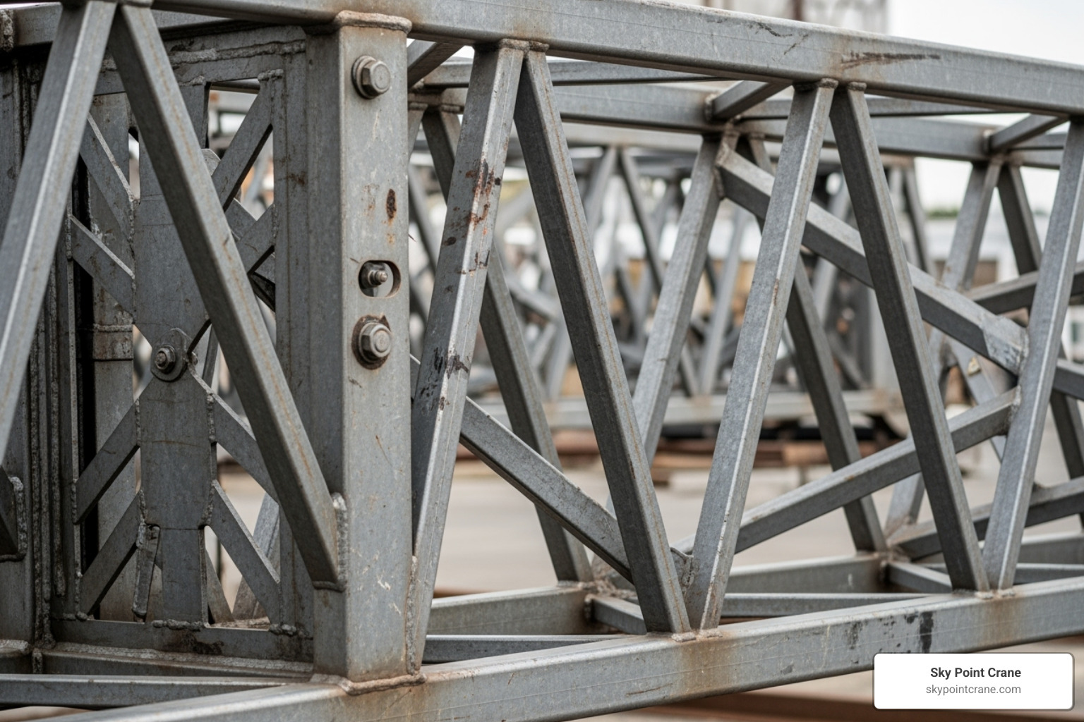 lattice boom section w-pattern - lattice boom truck crane