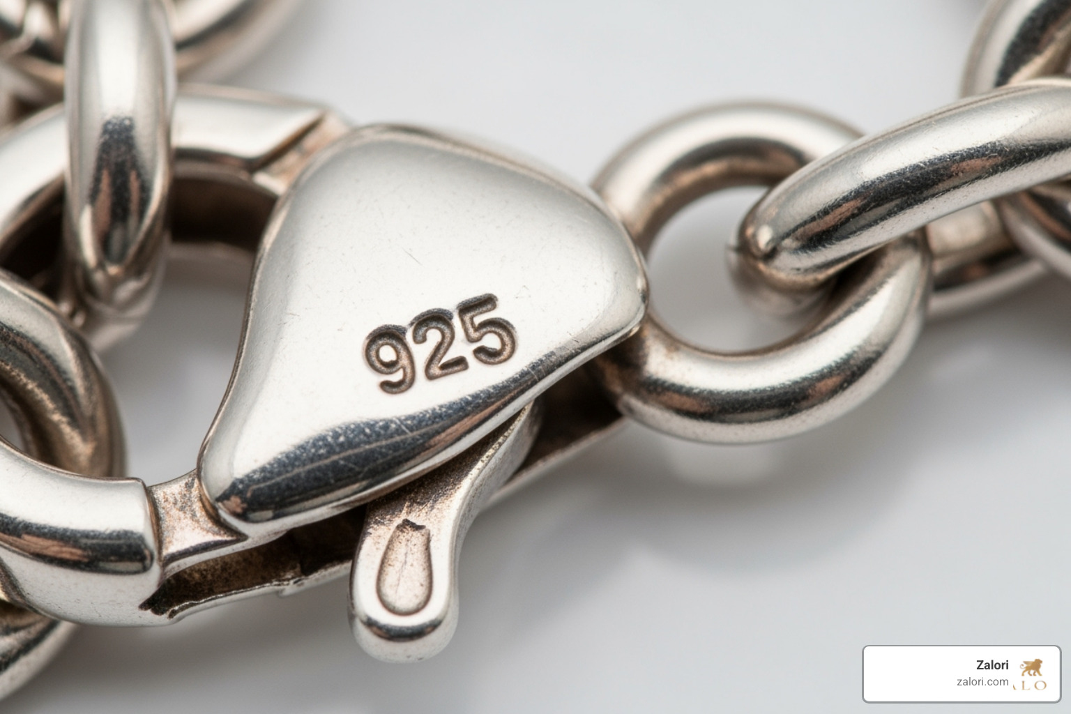 a "925" hallmark on a silver chain clasp - price of silver chain per gram a "925" hallmark on a silver chain clasp - price of silver chain per gram