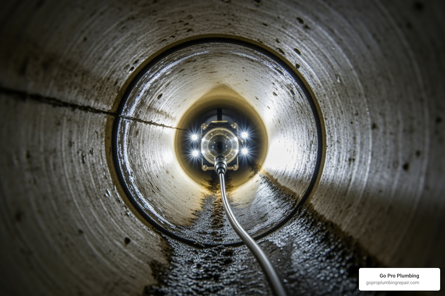 professional plumber performing a camera inspection of a drain pipe - best drain cleaner near me