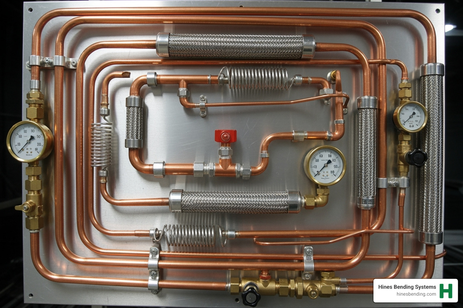 Intricate copper pipe assembly for an aerospace application. - copper pipe tube bender