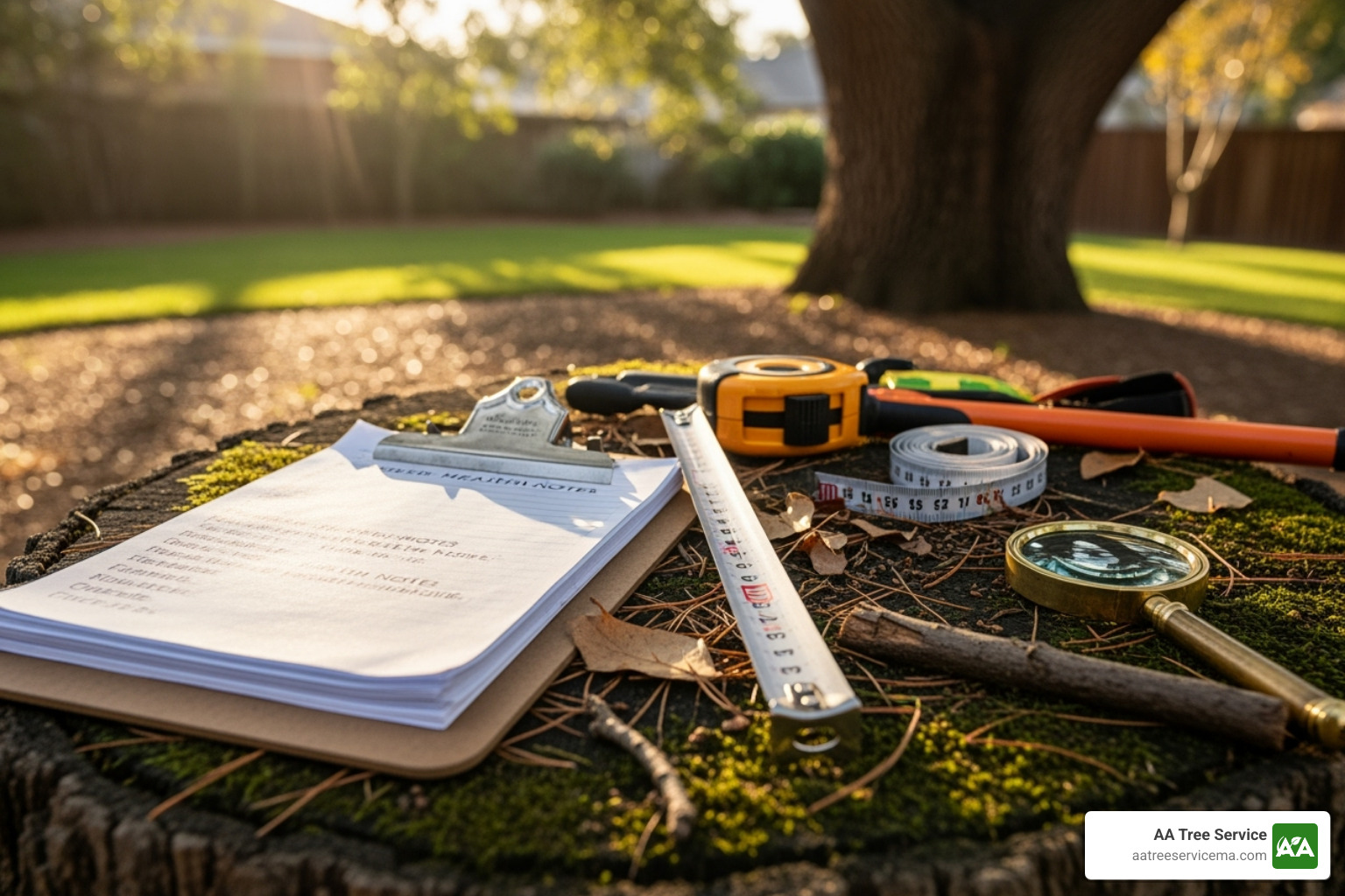 homeowner speaking with a friendly arborist during a consultation - local tree experts