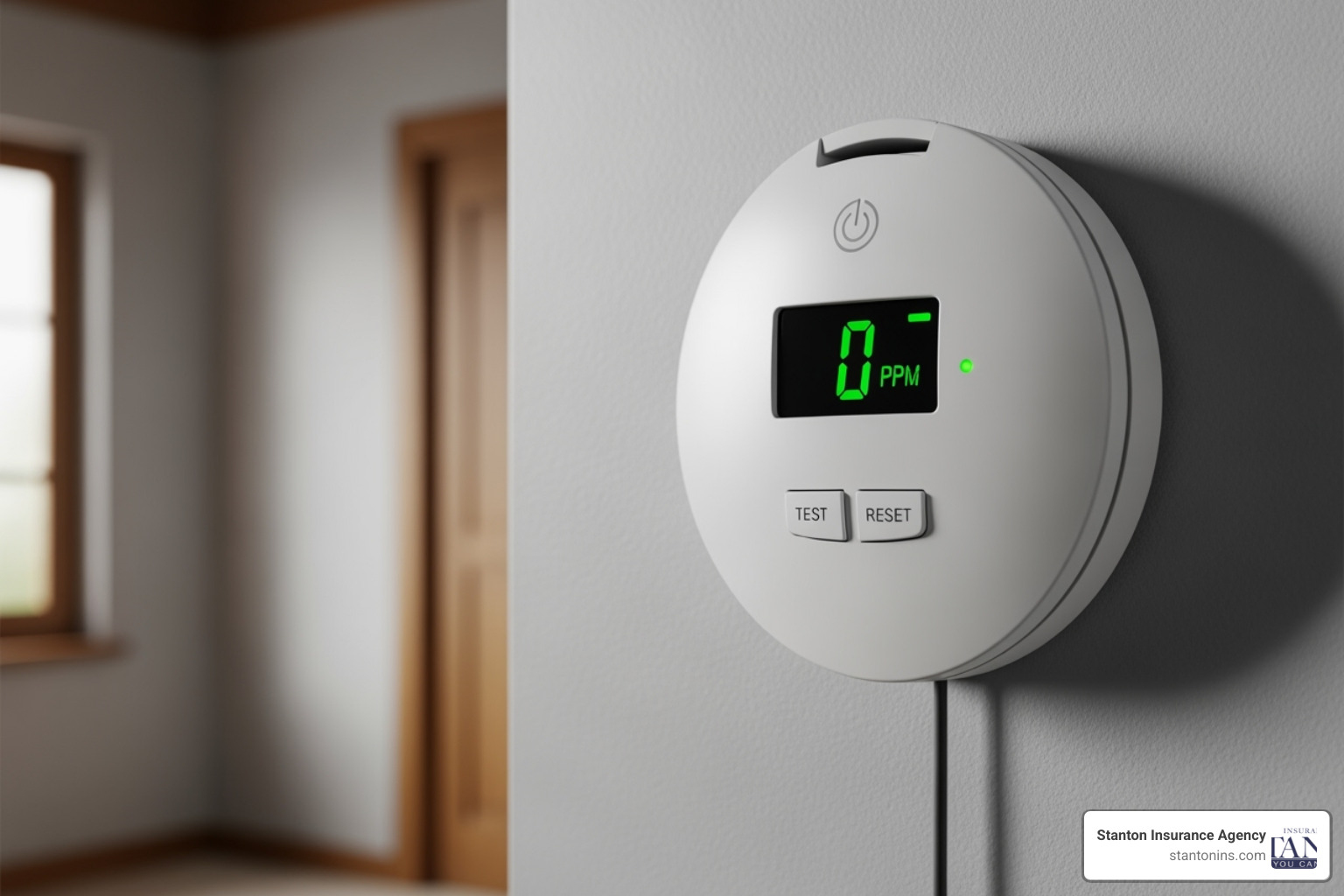 floor plan showing ideal CO detector locations on each level, including outside sleeping areas and in the basement. - Install carbon monoxide detector floor plan showing ideal CO detector locations on each level, including outside sleeping areas and in the basement. - Install carbon monoxide detector