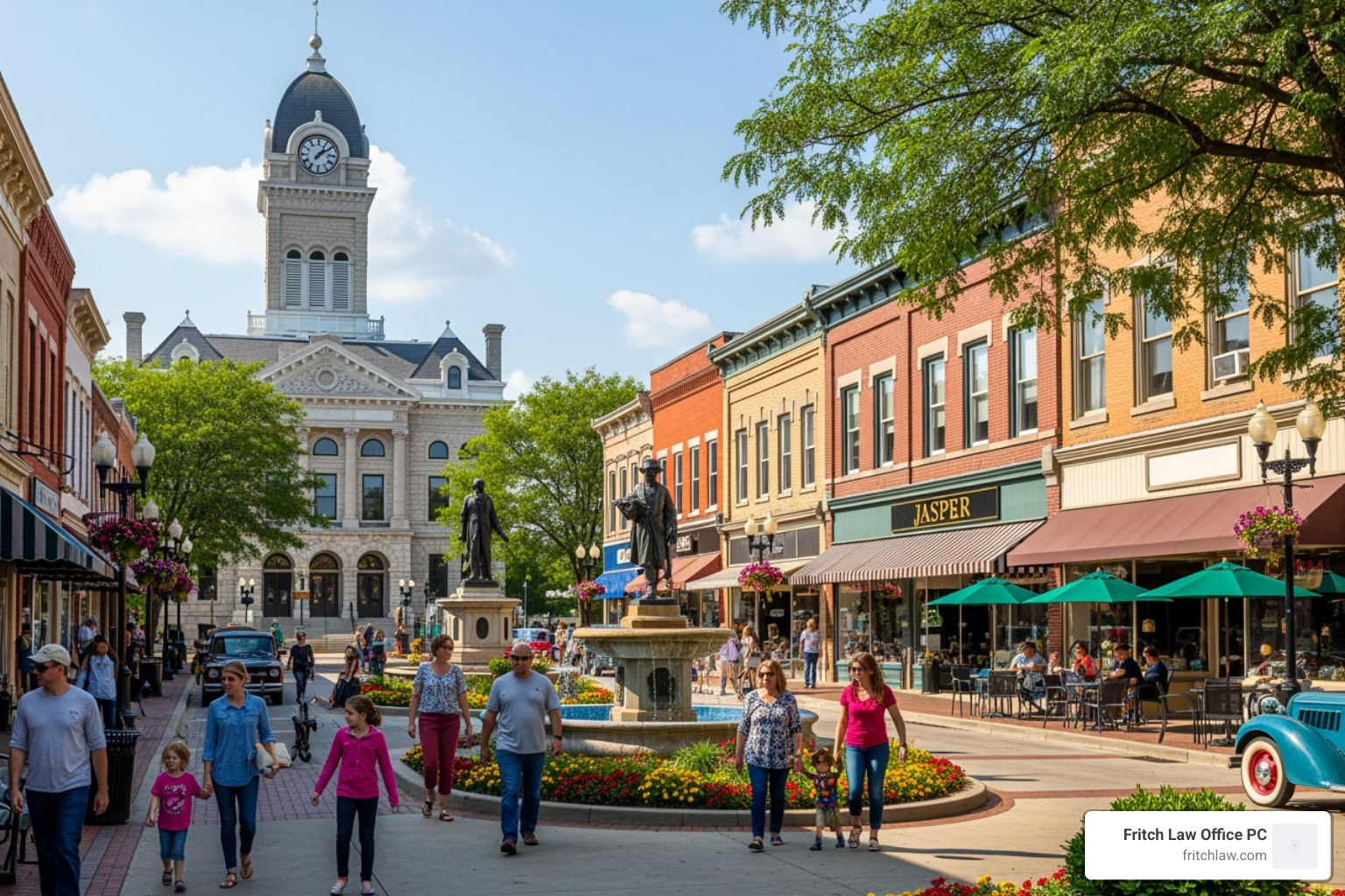 Image of the Jasper, Indiana town square or a local landmark - real estate lawyer jasper Image of the Jasper, Indiana town square or a local landmark - real estate lawyer jasper