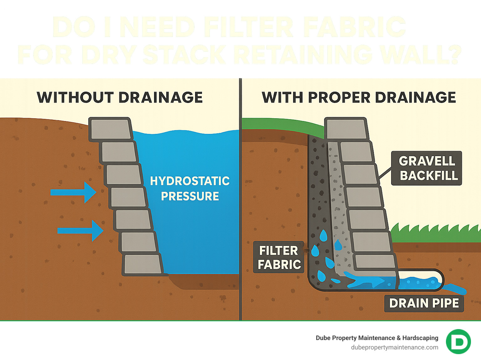 Do I need filter fabric for dry stack retaining wall: 1 Best